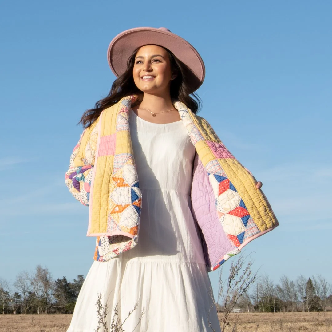 ジャケット・アウター Heriter cutwork parts quilt jacket 25AW The Second Vintage Quilt Jacket Collection — Country Peony